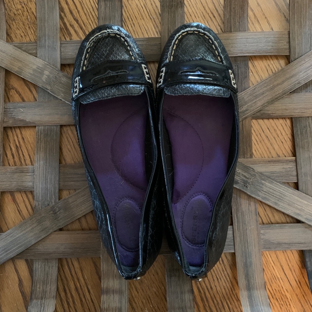 Sperry Black Loafer Style Flats Size 7 1/2